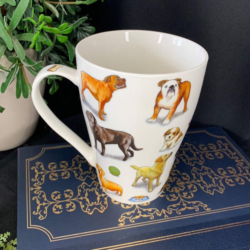 Beautiful Paul Cardew Designs “Man’s Best Friend” multi breed porcelain dog mug